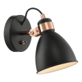 Där Lighting FRE0722 - Väggspotlight FREDERICK 1xE14/40W/230V svart