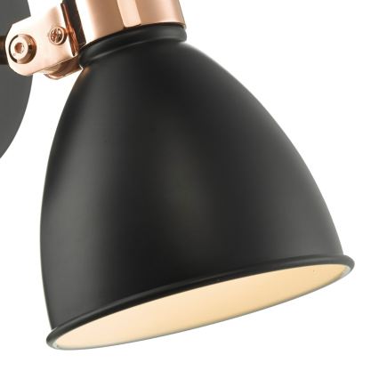 Där Lighting FRE0722 - Väggspotlight FREDERICK 1xE14/40W/230V svart