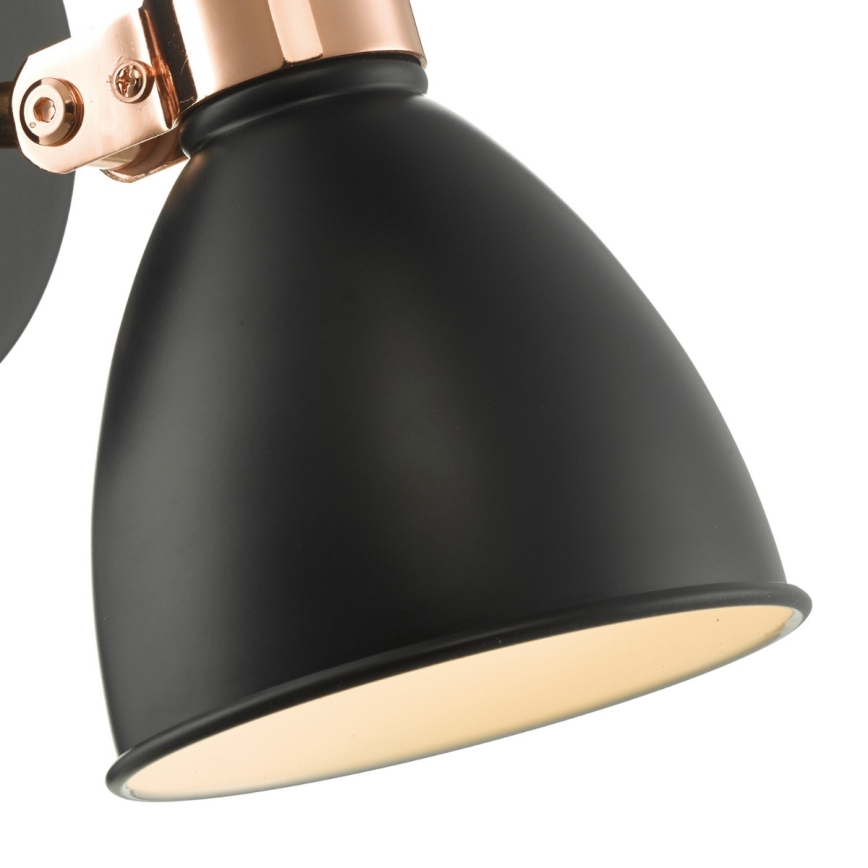 Där Lighting FRE0722 - Väggspotlight FREDERICK 1xE14/40W/230V svart