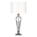 Där Lighting HIN4208 - Bordslampa HINTON 1xE27/60W/230V vit/polerad krom