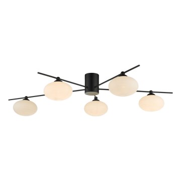 Där Lighting JAS5422 - Ytmonterad taklampa JASPER 5xG9/25W/230V svart