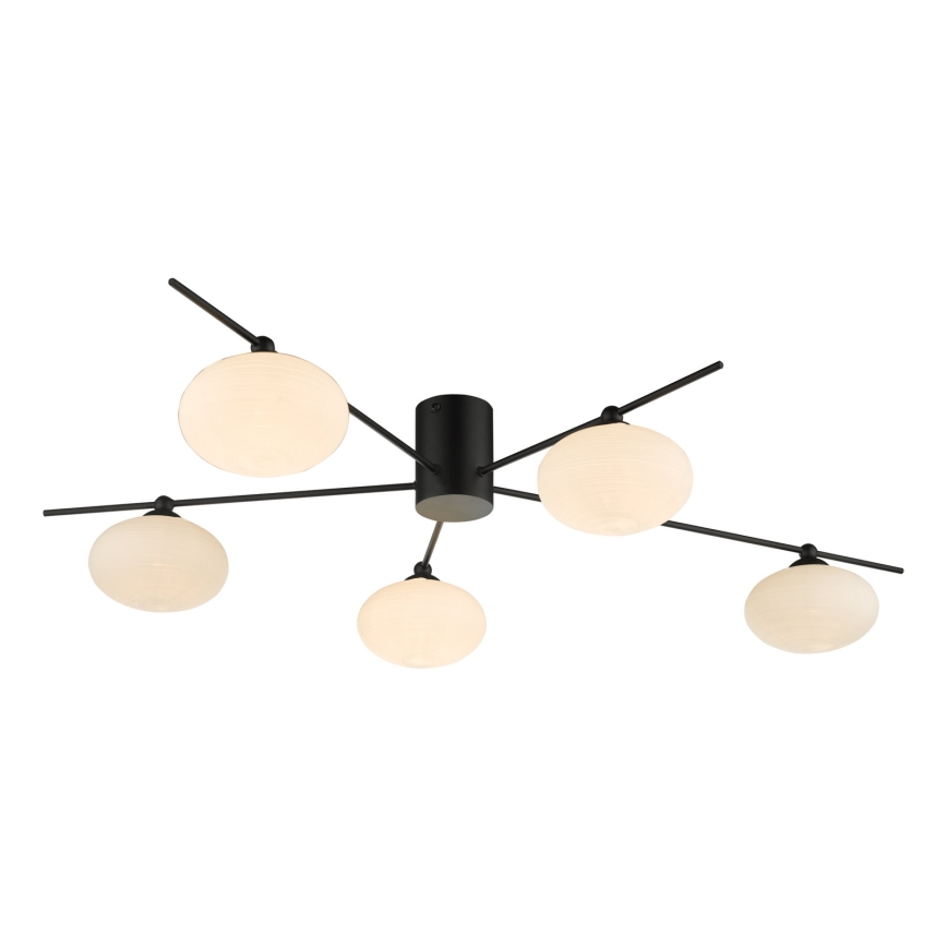 Där Lighting JAS5422 - Ytmonterad taklampa JASPER 5xG9/25W/230V svart
