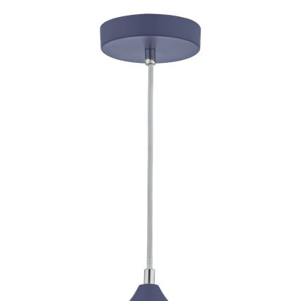 Där Lighting KAE0123 - Takpendel med kabel KAELAN 1xE27/60W/230V blå