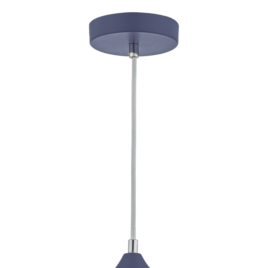 Där Lighting KAE0123 - Takpendel med kabel KAELAN 1xE27/60W/230V blå