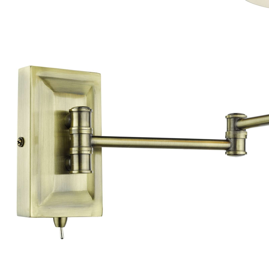 Där Lighting KEN0775 - Flexibel vägglampa KENSINGTON 1xE14/25W/230V mässing