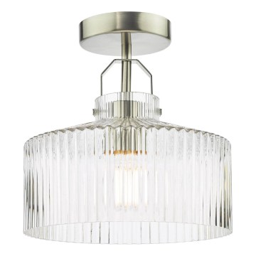 Där Lighting LEN4846 - Ytmonterad taklampa LENKA 1xE27/60W/230V matt krom