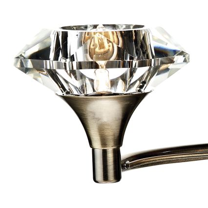 Där Lighting LUT0975 - Vägglampa LUTHER 2xG9/40W/230V, mässing