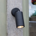 Där Lighting ORT0722 - LED utomhusväggspot ORTEGA 1xGU10/5W/230V IP65 svart