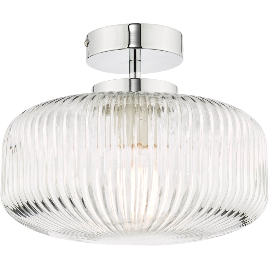 Där Lighting RIV5208 - Ytmonterad badrumsarmatur RIVA 1xE27/60W/230V IP44 polerad krom