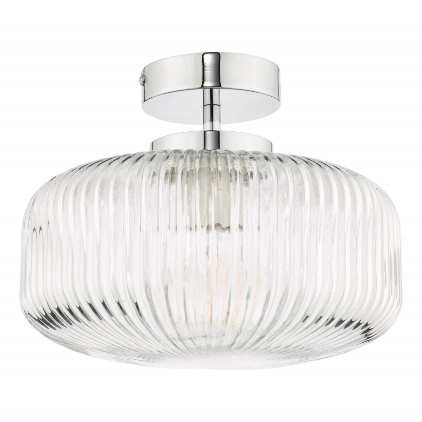Där Lighting RIV5208 - Ytmonterad badrumsarmatur RIVA 1xE27/60W/230V IP44 polerad krom