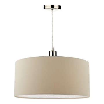 Där Lighting RON6529 - Pendellampa på kabel RONDA 1xE27/60W/230V svart/beige