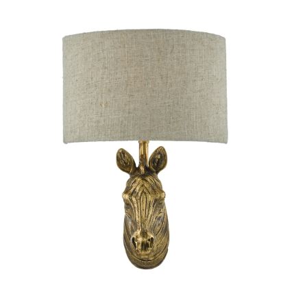 Där Lighting ABB0735 - Vägglampa ABBY 1xE14/40W/230V linne/guld