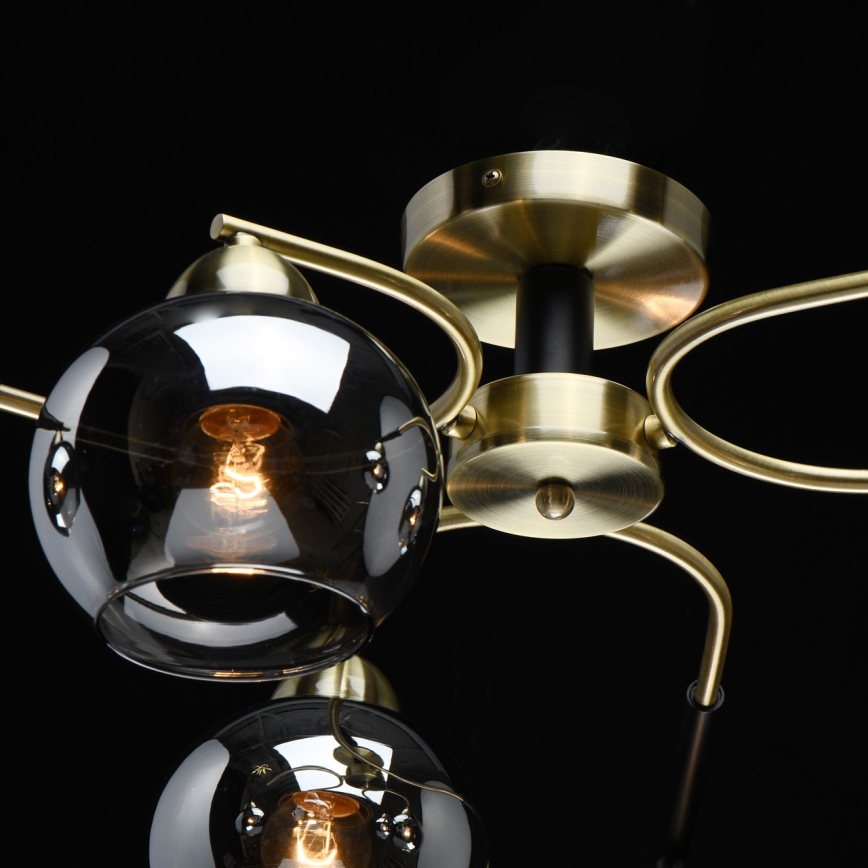 De Markt 605014606 - Fastsatt takkrona  HAMBURG 6xE27/40W/230V