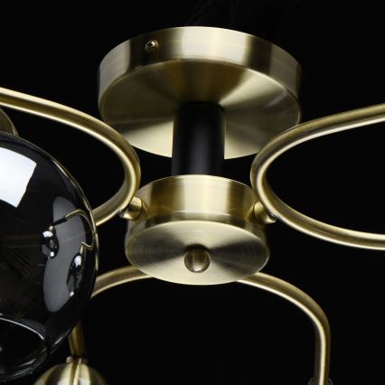 De Markt 605014606 - Fastsatt takkrona  HAMBURG 6xE27/40W/230V