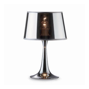 deal Lux - Bordslampa LONDON 1xE27/60W/230V blank krom