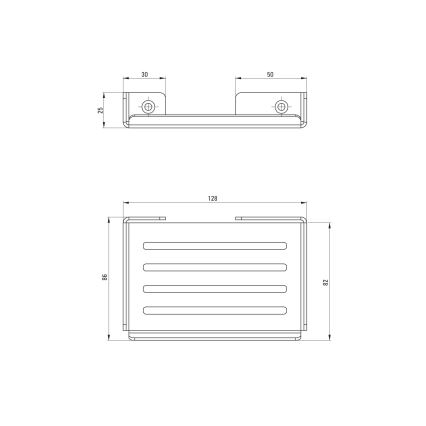 Deante ADM_A411 - Väggmonterad tvålhållare MOKKO vit