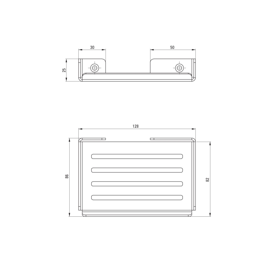Deante ADM_A411 - Väggmonterad tvålhållare MOKKO vit