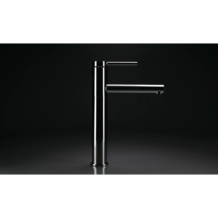 Deante BGE_022K - Tvättställsblandare ORA med utdragbar handdusch, 30,9 cm, blank krom