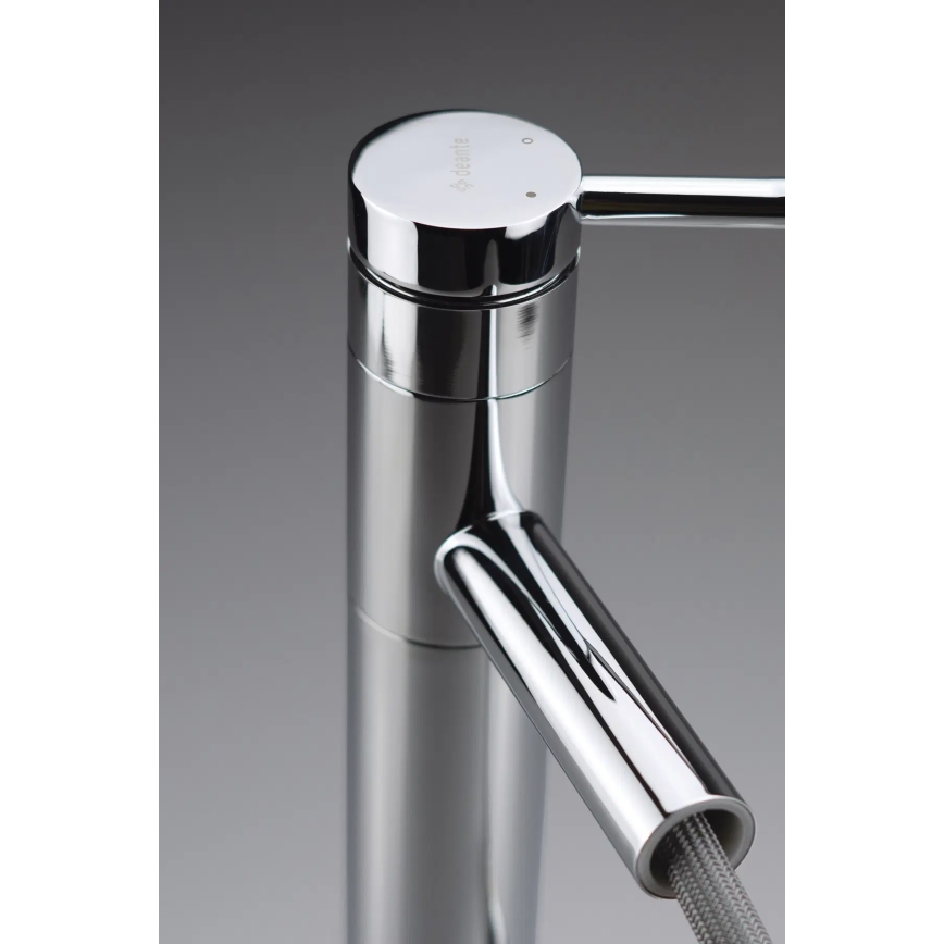 Deante BGE_022K - Tvättställsblandare ORA med utdragbar handdusch, 30,9 cm, blank krom