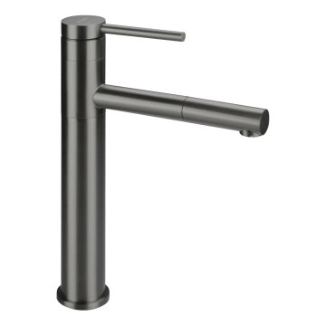 Deante BGE_D22K - Tvättställsblandare med utdragbar handdusch ORA 30,9 cm, titan