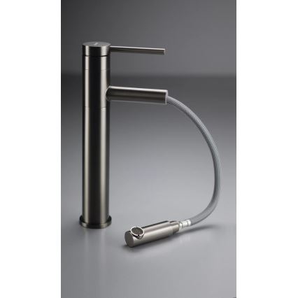 Deante BGE_D22K - Tvättställsblandare med utdragbar handdusch ORA 30,9 cm, titan