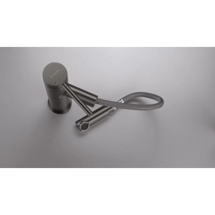 Deante BGE_D22M - Tvättställsblandare med utdragbar handdusch ORA 22,9 cm titan