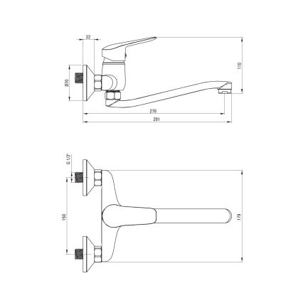 Deante BMO_N80M - BORO köksblandare svart