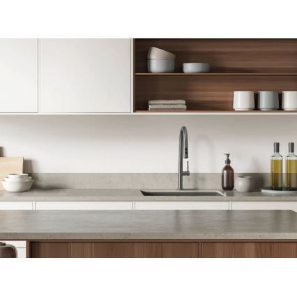 Deante BQO_D72M - Tvättställsblandare med utdragbar spruta OLFATO titan