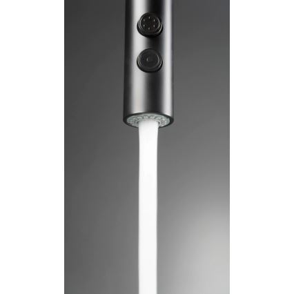 Deante BQO_N72M - Tvättställsblandare med utdragbar spruta OLFATO svart