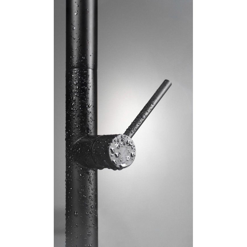 Deante BQO_N72M - Tvättställsblandare med utdragbar spruta OLFATO svart