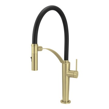 Deante BRC_R72M - Vaskkran med flexibel arm CORDA borstad guld