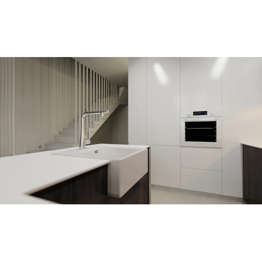 Deante BRE_075M - Köksblandare med utdragbar dusch ERIDAN blank krom