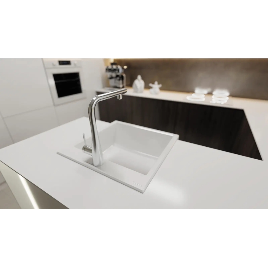 Deante BRE_075M - Köksblandare med utdragbar dusch ERIDAN blank krom