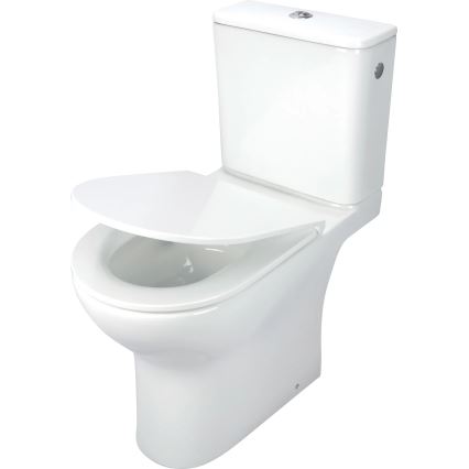 Deante CDJD6RPS - Golvstående WC med sits JASMIN, keramik/vit