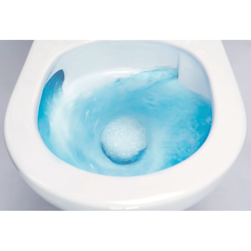 Deante CDJD6RPS - Golvstående WC med sits JASMIN, keramik/vit