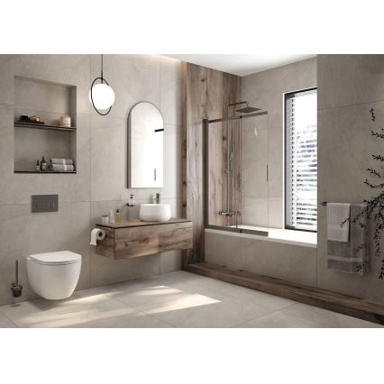 Deante CGRD6ZPW - Vägghängd WC med SoftClose-sits ROUND keramik/vit