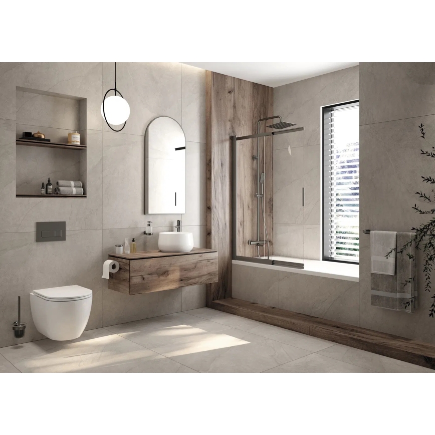 Deante CGRD6ZPW - Vägghängd WC med SoftClose-sits ROUND keramik/vit