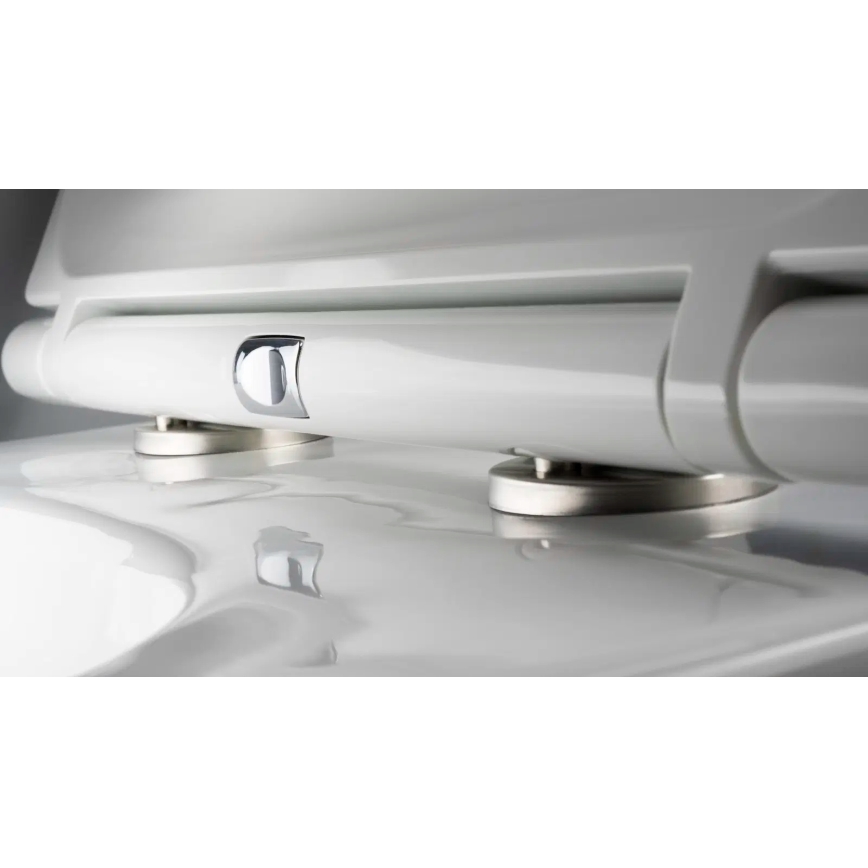 Deante CGRD6ZPW - Vägghängd WC med SoftClose-sits ROUND keramik/vit