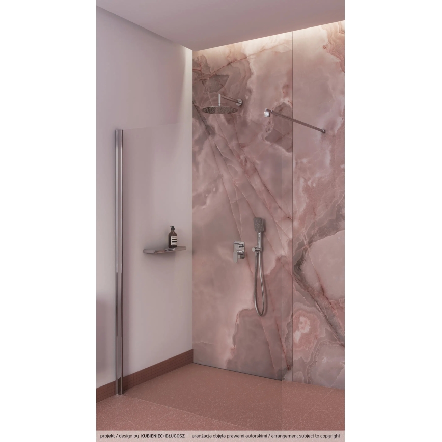 Deante NAC_09LP - Duschset med inbyggd blandare ALPINIA polerad krom