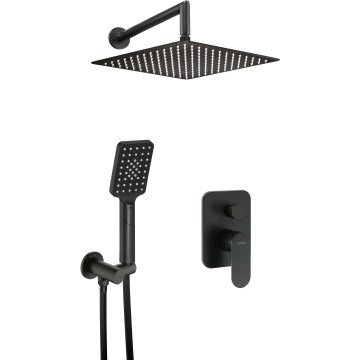 Deante NAC_N9LP - Duschset med infälld blandare ALPINIA svart