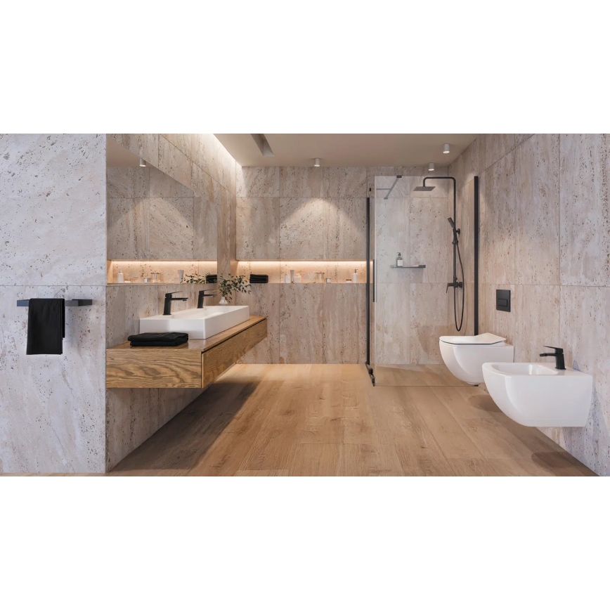 Deante NQL_N4XM - Duschset med BLUR-blandare, svart