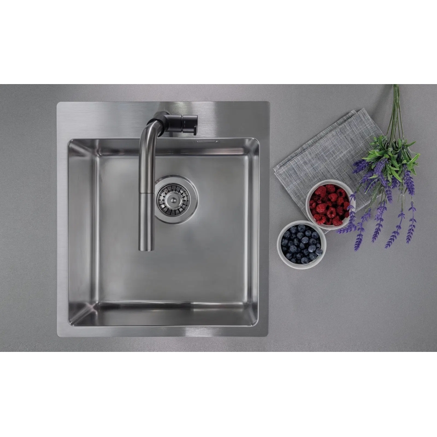 Deante ZPO_010A - Diskho för kök OLFATO 50,5x45 cm borstad stål