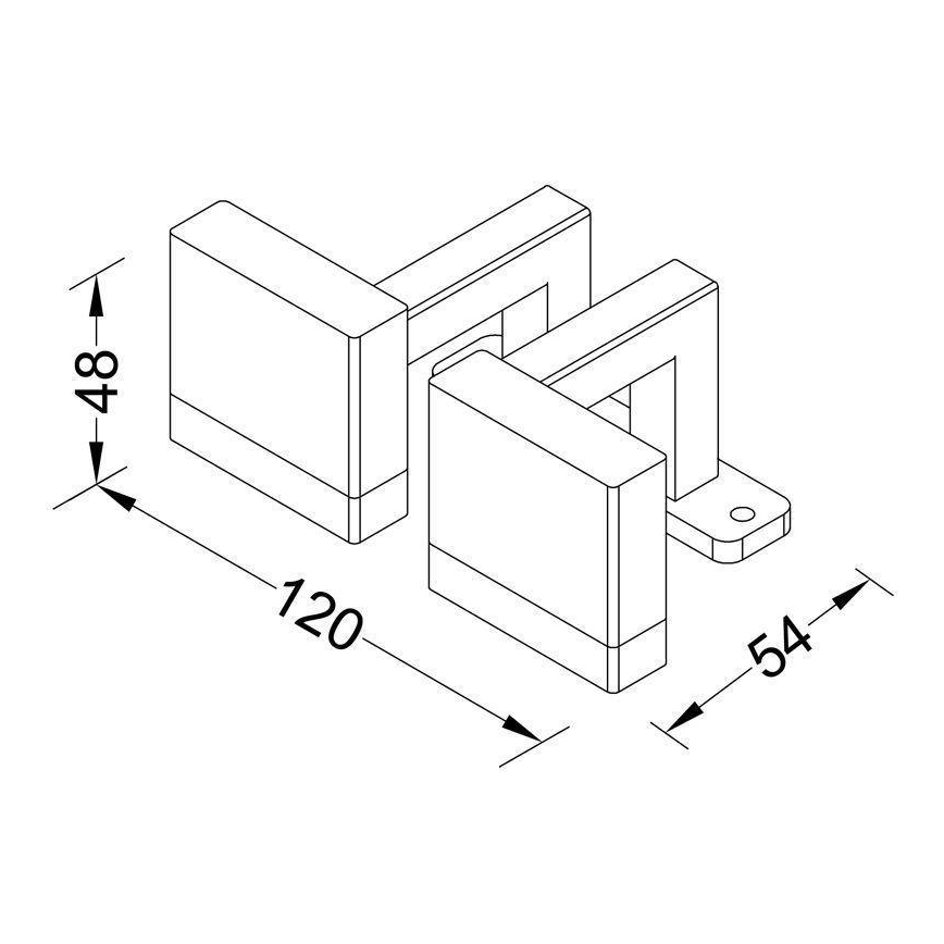 Deko-Light 687087 - LED Tavelbelysning AYLEEN LED/5,5W/230V skinande krom