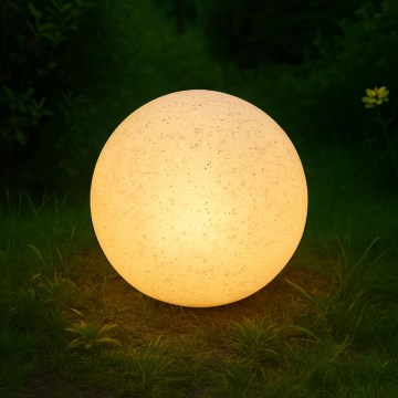 Dekorationsarmatur för utomhusbruk LUMISTONE, 1xE27/15W/230V, IP65, Ø 25 cm