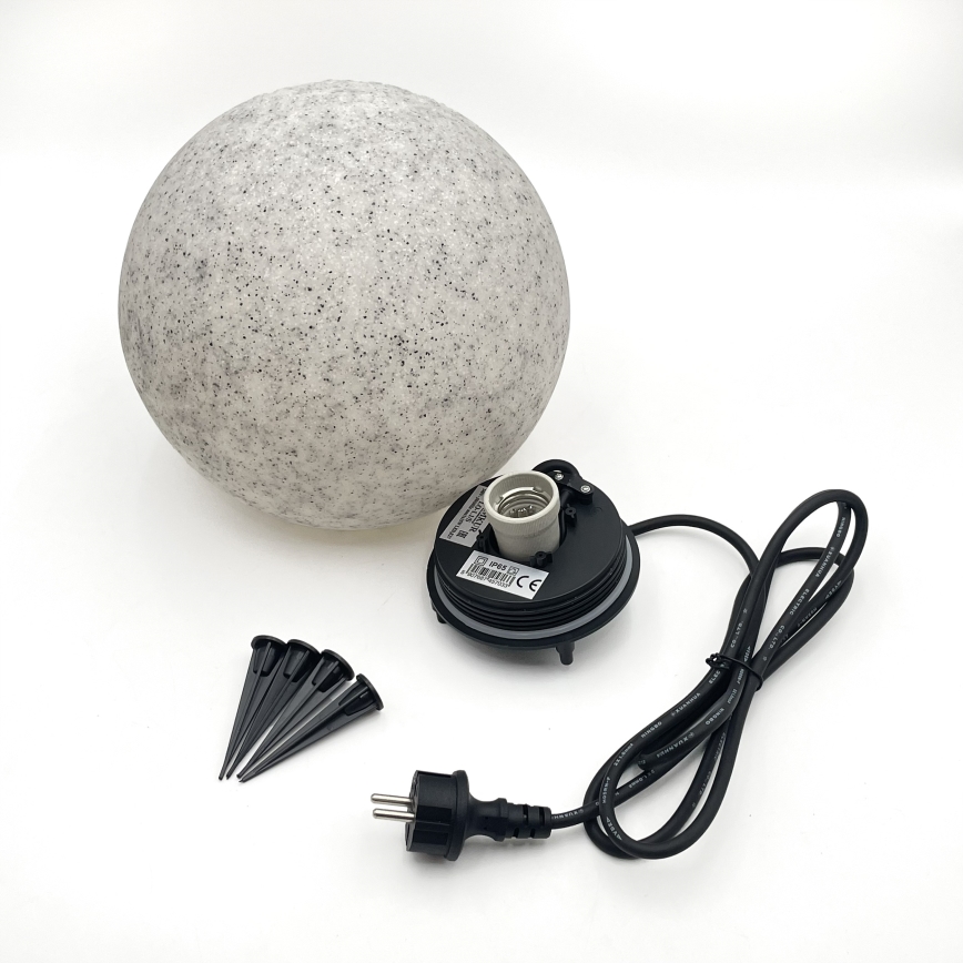 Dekorationsarmatur för utomhusbruk LUMISTONE, 1xE27/15W/230V, IP65, Ø 25 cm