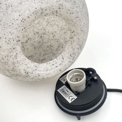 Dekorationsarmatur för utomhusbruk LUMISTONE, 1xE27/15W/230V, IP65, Ø 25 cm