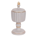 Dekorationsburk 21x9 cm grå/guld