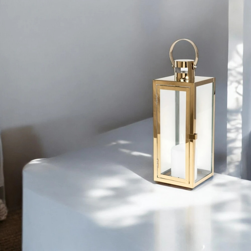 Dekorationslykta 63 cm, guld