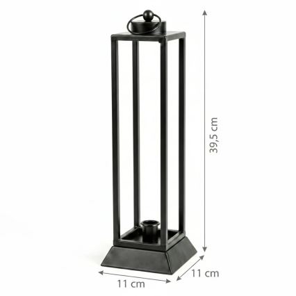 Dekorationslykta HALL 39,5 cm svart
