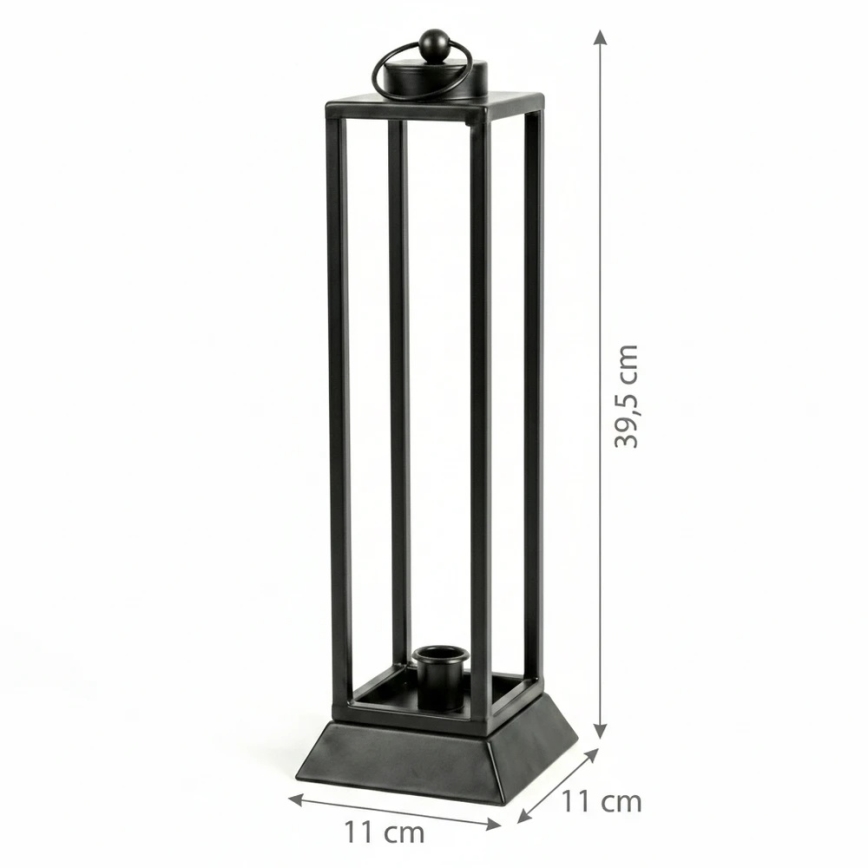Dekorationslykta HALL 39,5 cm svart